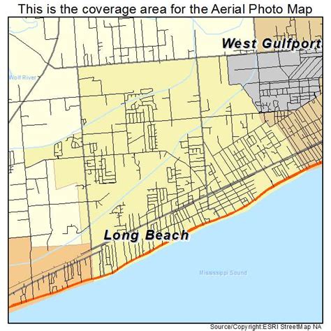 long beach mississippi map